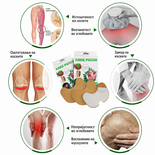 KNEE PATCH – билни фластери за колена и зглобови (10 фластери)
