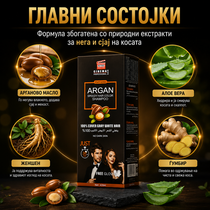 Арган - Колор Шампон за коса (1+1)