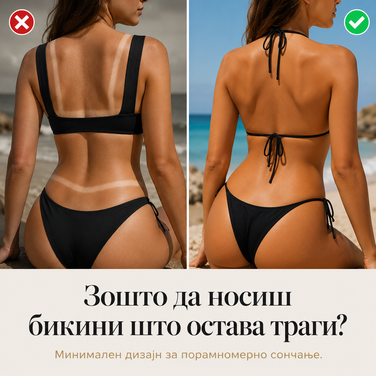 NO LINE BIKINI™ - Бикини за Совршен Тен без Траги