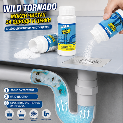 Wild Tornado™ - Моќен Чистач за Одводи и Цевки