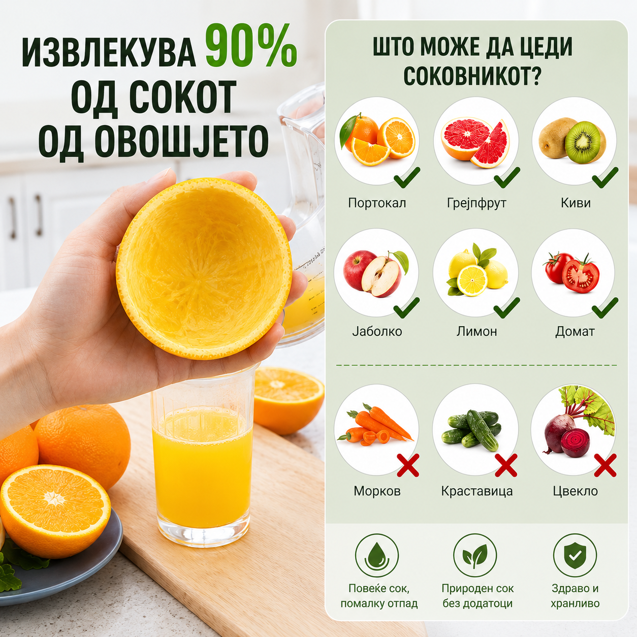 Citrus Juicer™ - Безжичен соковник за цитрусно овошје