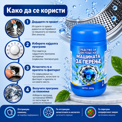 Washing Machine Cleaner™ – Моќно средство за длабинско чистење на машината за перење